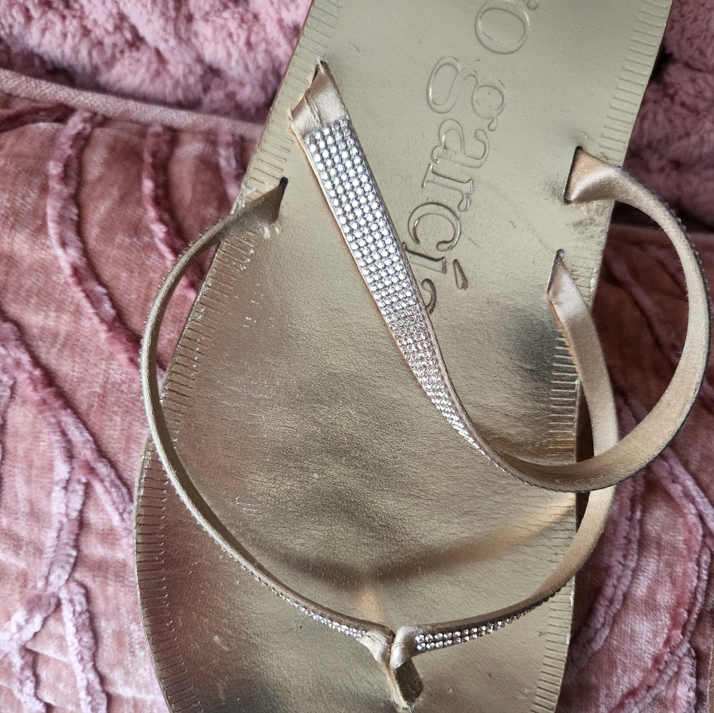 Pedro Garcia Gold Women's Sandals - Picture 4 of 8